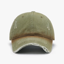 Load image into Gallery viewer, Distressed Washed Adjustable Baseball Cap
