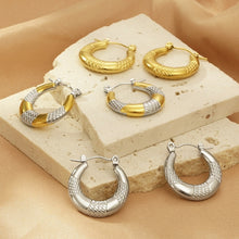 Carregar imagem no visualizador da galeria, Titanium Steel Hoop Earrings
