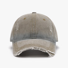 Load image into Gallery viewer, Distressed Washed Adjustable Baseball Cap
