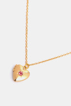 Carregar imagem no visualizador da galeria, Zircon Heart Shape 14K Gold-Plated Pendant Necklace
