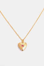 Carregar imagem no visualizador da galeria, Zircon Heart Shape 14K Gold-Plated Pendant Necklace
