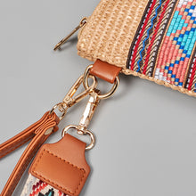 Carregar imagem no visualizador da galeria, Geometric Straw Weave Crossbody Bag
