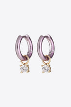 Load image into Gallery viewer, Zircon Huggie Drop Earrings
