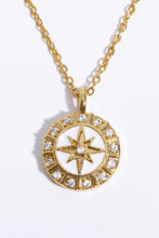 Carregar imagem no visualizador da galeria, Zircon Decor North Star Pendant Copper Necklace
