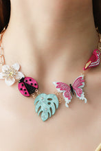 Carregar imagem no visualizador da galeria, Rhinestone Decor Multi-Charm Copper Necklace
