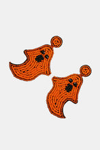 Carregar imagem no visualizador da galeria, Ghost Shape Beaded Dangle Earrings
