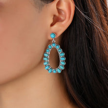 Carregar imagem no visualizador da galeria, Artificial Turquoise Earrings
