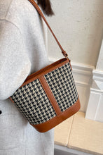 Carregar imagem no visualizador da galeria, Houndstooth PU Leather Shoulder Bag
