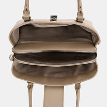 Carregar imagem no visualizador da galeria, David Jones PU Leather Twist-Lock Tote Bag
