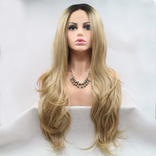 Carregar imagem no visualizador da galeria, 13*3&quot; Lace Front Wigs Synthetic Long Wavy 24&quot; 130% Density
