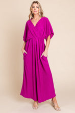 Load image into Gallery viewer, BOMBOM Surplice Maxi Dress with Pockets
