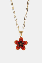 Carregar imagem no visualizador da galeria, Flower Pendant Stainless Steel Necklace
