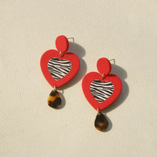 Load image into Gallery viewer, Contrast Geometric Acrylic Earrings
