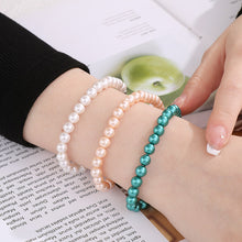 Carregar imagem no visualizador da galeria, Stainless Steel Shell Pearl Bead Bracelet
