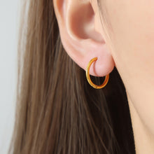 Load image into Gallery viewer, 18K Gold-Plated Huggie Earrings
