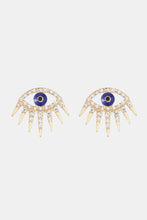 Carregar imagem no visualizador da galeria, Evil Eye Rhinestone Dangle Earrings
