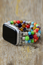 Load image into Gallery viewer, Synthetic Imperial Jasper Beaded Watchband Bracelet
