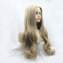 Carregar imagem no visualizador da galeria, 13*3&quot; Lace Front Wigs Synthetic Long Wavy 24&quot; 130% Density
