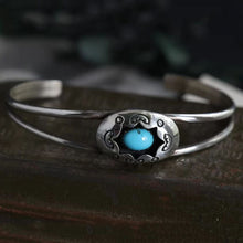 Carregar imagem no visualizador da galeria, Turquoise Open Bracelet
