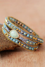 Carregar imagem no visualizador da galeria, Handmade Teardrop Shape Triple Layer Beaded Bracelet
