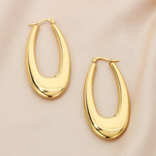 Carregar imagem no visualizador da galeria, Stainless Steel Hinged Hoop Earrings
