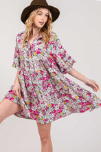 Load image into Gallery viewer, SAGE + FIG Floral Button Down Mini Shirt Dress
