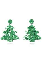 Carregar imagem no visualizador da galeria, Christmas Tree Acrylic Earrings
