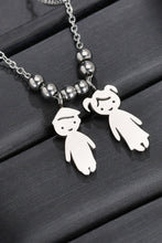 Carregar imagem no visualizador da galeria, Boy and Girl Pendant Stainless Steel Necklace
