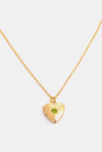 Carregar imagem no visualizador da galeria, Zircon Heart Shape 14K Gold-Plated Pendant Necklace
