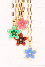 Load image into Gallery viewer, Flower Pendant Stainless Steel Necklace
