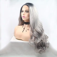 Carregar imagem no visualizador da galeria, 13*3&quot; Lace Front Wigs Synthetic Long Wavy 24&quot; 130% Density
