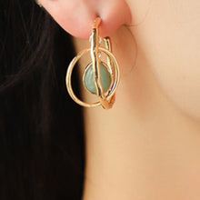 Carregar imagem no visualizador da galeria, Geometric Teardrop Shape Alloy Earrings
