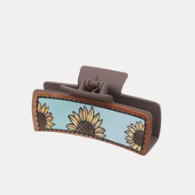 Load image into Gallery viewer, Sunflower PU Leather Acrylic Claw Clip
