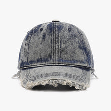 Load image into Gallery viewer, Raw Hem Adjustable Cotton Baseball Cap
