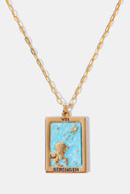 Load image into Gallery viewer, Tarot Card Pendant Copper Necklace
