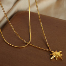 Carregar imagem no visualizador da galeria, Star Pendant Double-Layered Titanium Steel Necklace
