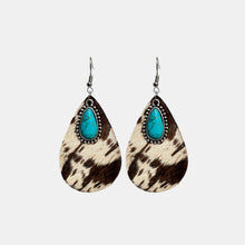 Carregar imagem no visualizador da galeria, Artificial Turquoise Teardrop Earrings
