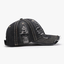 Load image into Gallery viewer, Distressed Adjustable Cotton Baseball Cap
