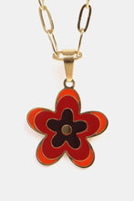 Load image into Gallery viewer, Flower Pendant Stainless Steel Necklace
