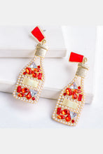 Load image into Gallery viewer, Wine Shape Zinc Alloy Acrylic Dangle Earrings
