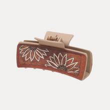 Load image into Gallery viewer, Sunflower PU Leather Acrylic Claw Clip
