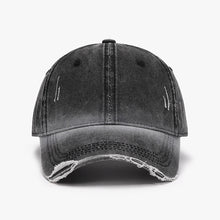 Load image into Gallery viewer, Distressed Washed Adjustable Baseball Cap
