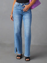 Carregar imagem no visualizador da galeria, Slit Buttoned Jeans with Pockets
