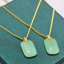 Carregar imagem no visualizador da galeria, Gold-Plated Natural Stone Pendant Necklace
