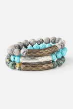 Load image into Gallery viewer, Natural Stone Beaded Bracelet
