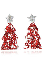 Carregar imagem no visualizador da galeria, Christmas Tree Acrylic Earrings
