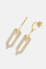 Carregar imagem no visualizador da galeria, Copper C-Hoop Drop Earrings
