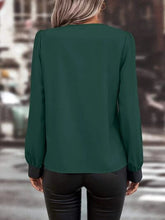 Load image into Gallery viewer, Zip Up Long Sleeve Blouse
