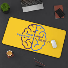 Load image into Gallery viewer, Yellow Desk Mat - Know Dementia | Know Alzheimer’s
