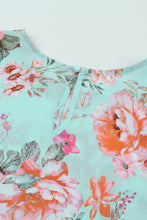 Load image into Gallery viewer, Summer Lover Floral Puff Sleeve Round Neck Blouse
